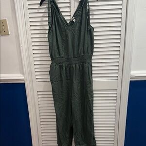 A New Day Olive Jumpsuit medium with pockets